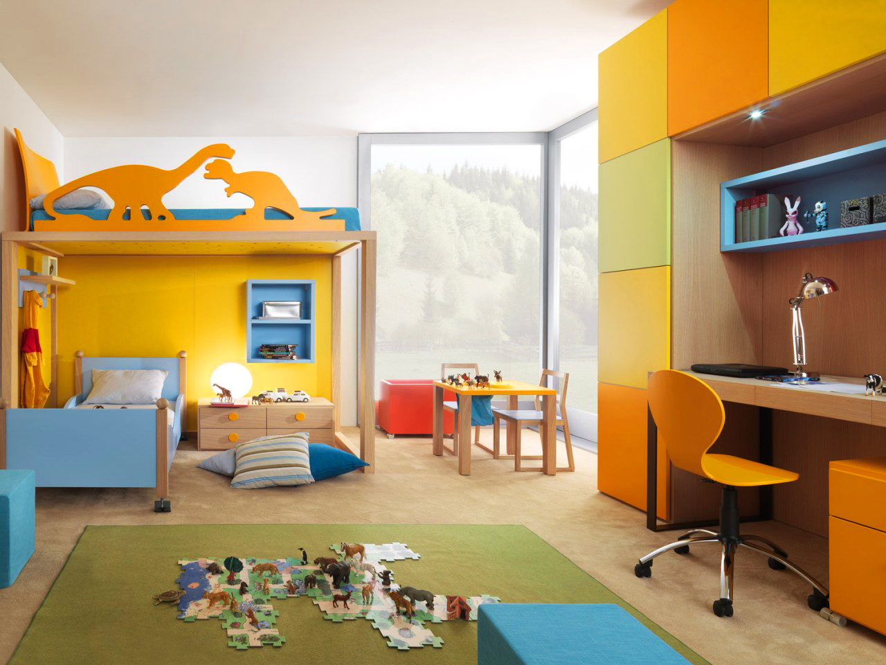 Оформление интерьера детской комнаты