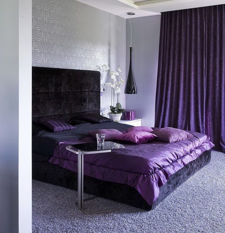 Ваша фиолетовая спальня