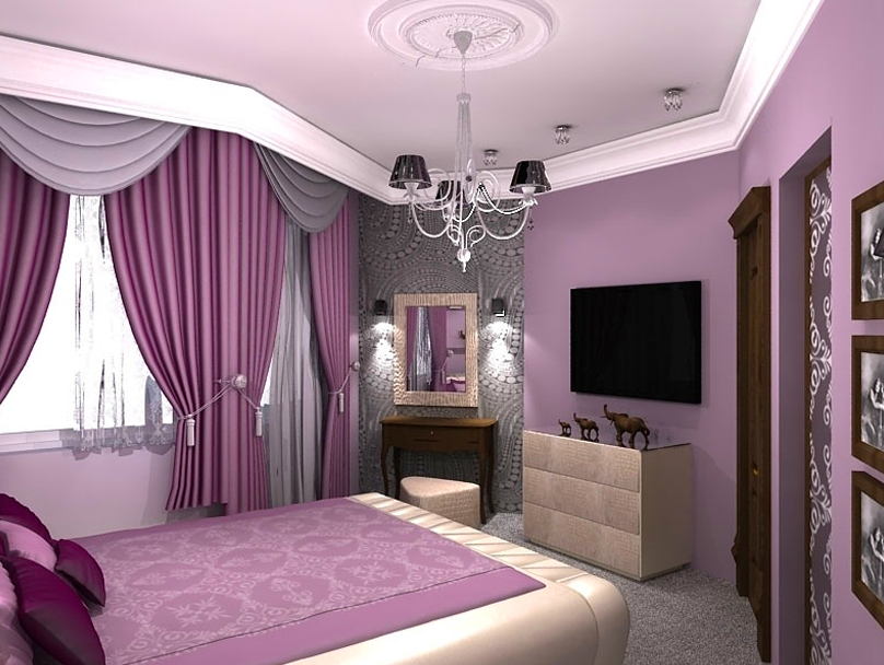 Ваша фиолетовая спальня