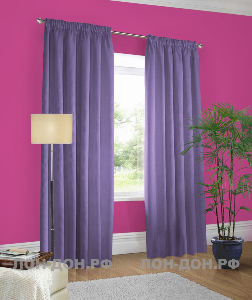 Малиновые стены — фиолетовые шторы