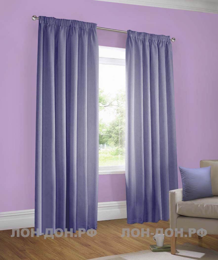 Сиреневые стены — фиолетовые шторы